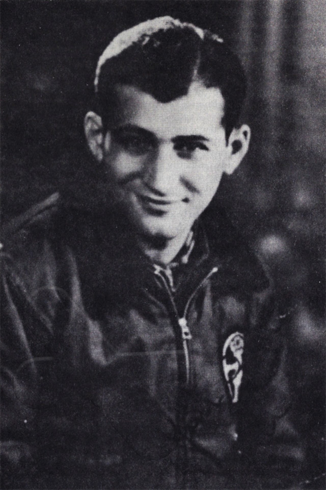 1st Lt. Daniel DeLeo in Italy wearing a B10 Air Force jacket with the battalion' pocket patch.
